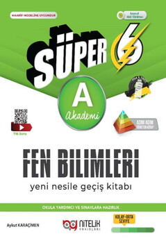  Nitelik Yayınları 6. Sınıf Fen Bilimleri Süper A Yeni Nesil Soru Kitabı