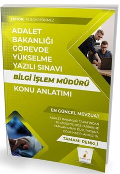  Pelikan Yayınları GYS Adalet Bakanlığı Bilgi İşlem Müdürü Konu Anlatımı
