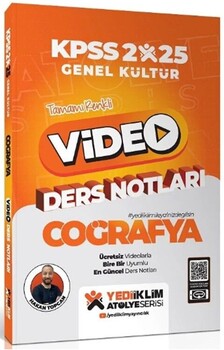  Yediiklim  2025 KPSS Coğrafya Atölye Genel Kültür Video Ders Notları