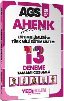 Yediiklim Yayınları 2027 MEB AGS Ahenk Eğitim Bilimleri ve Türk Milli Eğitim Sistemi Tamamı Çözümlü 13 Deneme