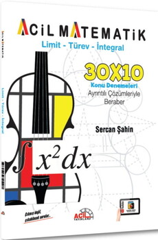  Acil Yayınları AYT Limit Türev İntegral 30 x 10 Konu Denemeleri