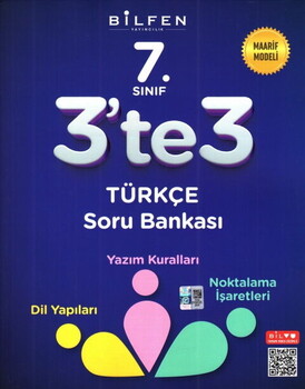  Bilfen Yayıncılık 7. Sınıf Türkçe 3 te 3 Soru Bankası