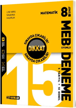  Hız Yayınları 8. Sınıf Matematik 15 Deneme