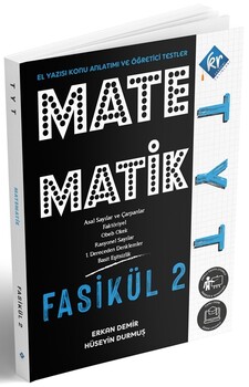  KR Akademi TYT Matematik El Yazısı Konu Anlatım 2. Fasikül