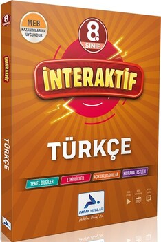 Paraf Yayınları 8. Sınıf İnteraktif Türkçe Soru Kütüphanesi