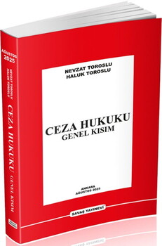  Savaş Yayınları Ceza Hukuku Genel Kısım