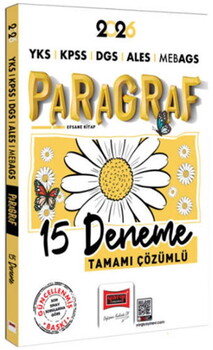  Yargı Yayınları 2026 YKS KPSS DGS ALES MEB AGS Papatya Serisi Paragraf Tamamı Çözümlü 15 Deneme