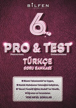  Bilfen Yayıncılık 6. Sınıf Türkçe ProTest Soru Bankası