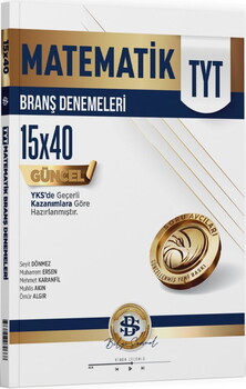  Bilgi Sarmal Yayınları TYT Matematik 15 x 40 Branş Denemeleri