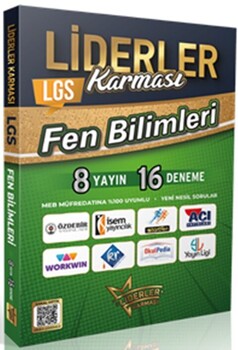  Liderler Karması 8. Sınıf LGS Fen Bilimleri Denemeleri 8 Yayın 16 Deneme