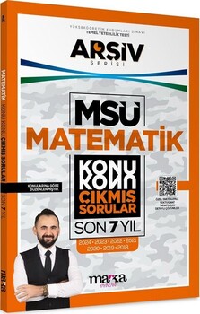  Marka Yayınları MSÜ Matematik ARŞİV Serisi Konu Konu Son 7 Yıl Çıkmış Sorular