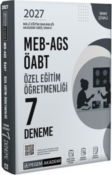 Pegem Yayınları 2027 MEB AGS ÖABT Özel Eğitim Öğretmenliği 7 Deneme