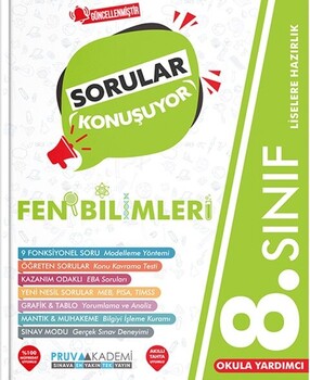  Pruva Akademi 8. Sınıf Fen Bilimleri Sorular Konuşuyor Soru Bankası