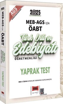  Yargı Yayınları 2025 MEB AGS ÖABT Türk Dili ve Edebiyatı Öğretmenliği Yaprak Test