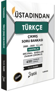  Yetki Yayınları 2026 Üstadından Türkçe Çıkmış Soru Bankası