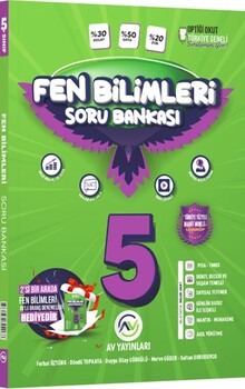  Av Yayınları 5. Sınıf Fen Bilimleri Soru Bankası