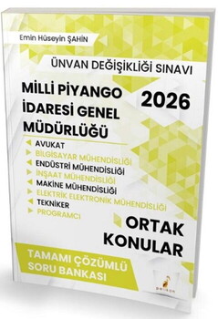 Pelikan 2026 GYS ÜDS Milli Piyango İdaresi Genel Müdürlüğü Ortak Konular Soru Bankası