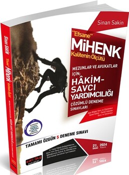  Savaş Yayınları Efsane MİHENK Hakim Savcı Yardımcılığı 5 Deneme
