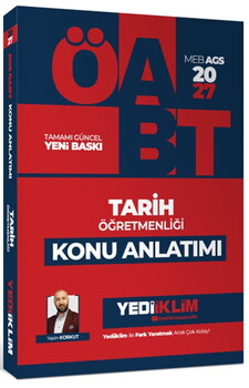 Yediiklim Yayınları 2027 MEB AGS ÖABT Tarih Öğretmenliği Konu Anlatımı