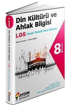  Aydın Yayınları 8. Sınıf LGS Din Kültürü ve Ahlak Bilgisi Beceri Temelli Soru Bankası