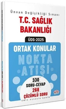  Data Yayınları 2025 T.C. Sağlık Bakanlığı ÜDS Ortak Konular Nokta Atışı Soru Cevap Çözümlü Soru