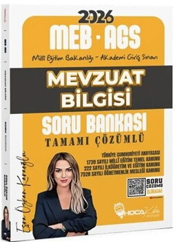  Hoca Kafası 2026 MEB AGS Mevzuat Bilgisi Soru Bankası