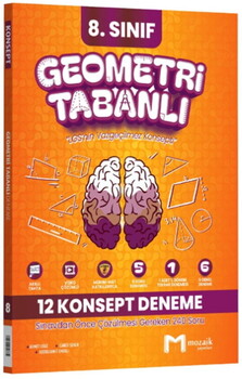  Mozaik Yayınları 8. Sınıf LGS Geometri Tabanlı 12 Konsept Deneme