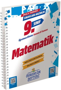  Murat Yayınları 9. Sınıf Matematik Öğrencim Defteri