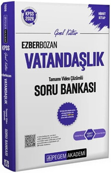  Pegem Akademi 2026 KPSS Vatandaşlık Ezberbozan Soru Bankası