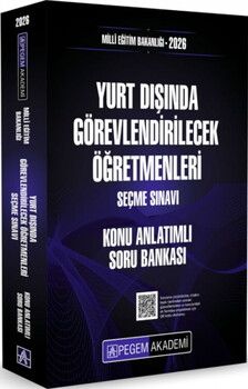  Pegem Yayınları 2026 MEB Yurt Dışında Görevlendirilecek Öğretmenleri Seçme Sınavı Konu Anlatımlı Soru Bankası