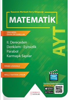  Sonuç Derece Yayınları AYT II.Dereceden Denklem Eşitsizlik Parabol Karmaşık Sayılar