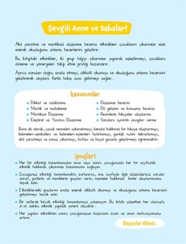  Dikkat Atölyesi Yayınları Akıl Yürütme ve Mantıksal Düşünme Becerisi Etkinlikleri