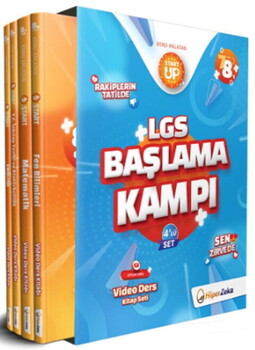 Hiper Zeka Yayınları 8. Sınıf LGS Başlama Kampı Video Ders Kitap Seti