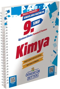  Murat Yayınları 9. Sınıf Kimya Öğrencim Defteri
