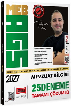 Yargı Yayınları 2027 MEB AGS Mevzuat Bilgisi Tamamı Çözümlü 25 Deneme