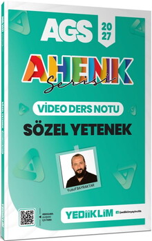 Yediiklim Yayınları 2027 MEB AGS Ahenk Serisi Sözel Yetenek Video Ders Notları