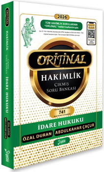  Yetki Yayınları 2026 Orijinal İdare Hukuku Hakimlik Çıkmış Soru Bankası