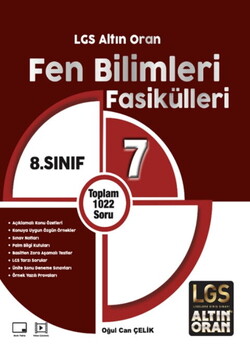 Altın Oran 8. Sınıf Fen Bilimleri Fasikülleri