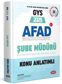  Data Yayınları 2025 GYS AFAD Şube Müdürü Konu Anlatımlı