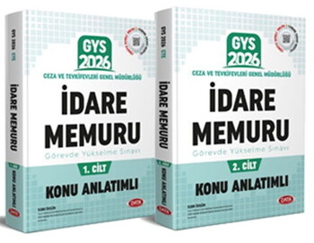  Data Yayınları 2026 GYS Ceza ve Tevkifevleri Genel Müdürlüğü İdare Memuru Konu Anlatımlı 1 ve 2