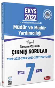  Data Yayınları MEB EKYS Müdür ve Yardımcılığı Son 5 Yıl Çıkmış Sorular ve Çözümleri