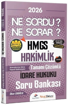  Dizgi Kitap 2026 Hukuk Atölyesi HMGS Hakimlik İdare Hukuku Ne Sordu Ne Sorar Soru Bankası