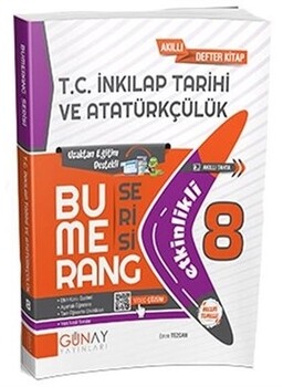  Günay Yayınları 8. Sınıf T.C. İnkılap Tarihi Ve Atatürkçülük Bumerang Etkinlikli