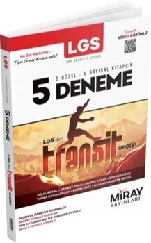  Miray Yayınları 8. Sınıf LGS Tüm Dersler Transit 5 Deneme Video Çözümlü