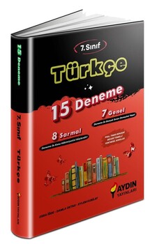  Aydın Yayınları 7. Sınıf Türkçe 15 Deneme