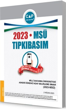  Çap Yayınları Üniversiteye Hazırlık MSÜ 2023 Tıpkı Basım