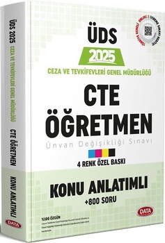  Data Yayınları 2025 Ceza ve Tevkifevleri Genel Müdürlüğü Öğretmen ÜDS Konu Anlatımlı Soru Bankası