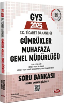  Data Yayınları 2025 GYS T.C. Ticaret Bakanlığı Gümrükler Muhafaza Genel Müdürlüğü Soru Bankası