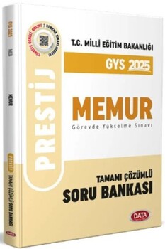  Data Yayınları Milli Eğitim Bakanlığı Memur GYS Tamamı Çözümlü Soru Bankası