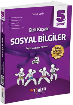  Gizli Yayınları 5. Sınıf Sosyal Bilgiler Gizli Kuşak Değerlendirme Föyleri